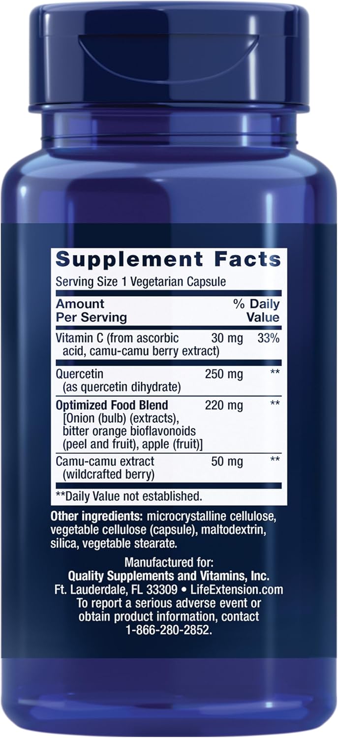 Life Extension Optimised Quercetin 250 mg – 60 Vegetarian Capsules