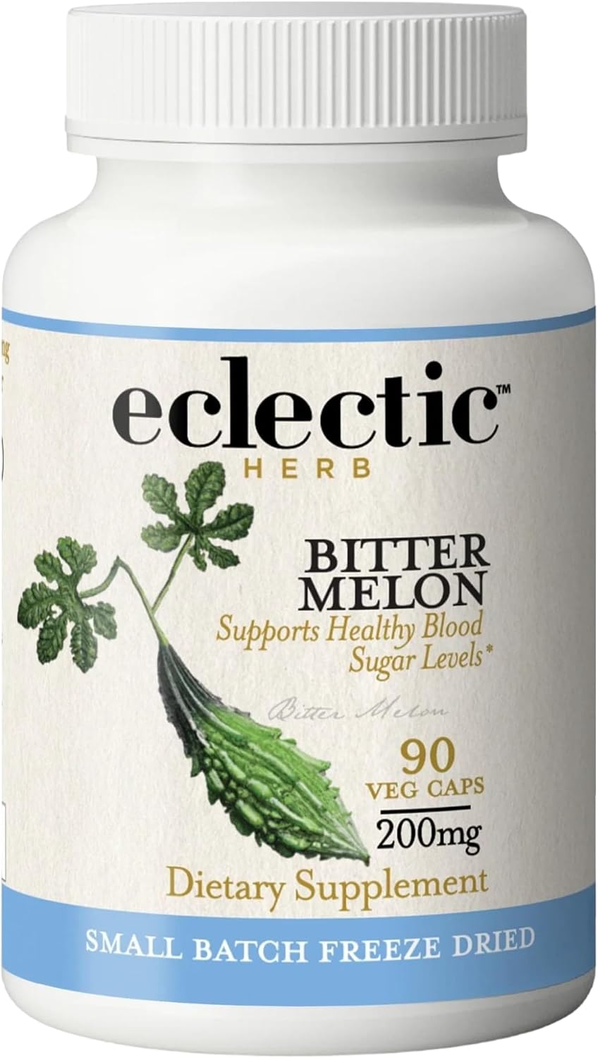 Eclectic Herb Bitter Melon Capsules - Digestion and Immune Support - 200 mg, 90 Count