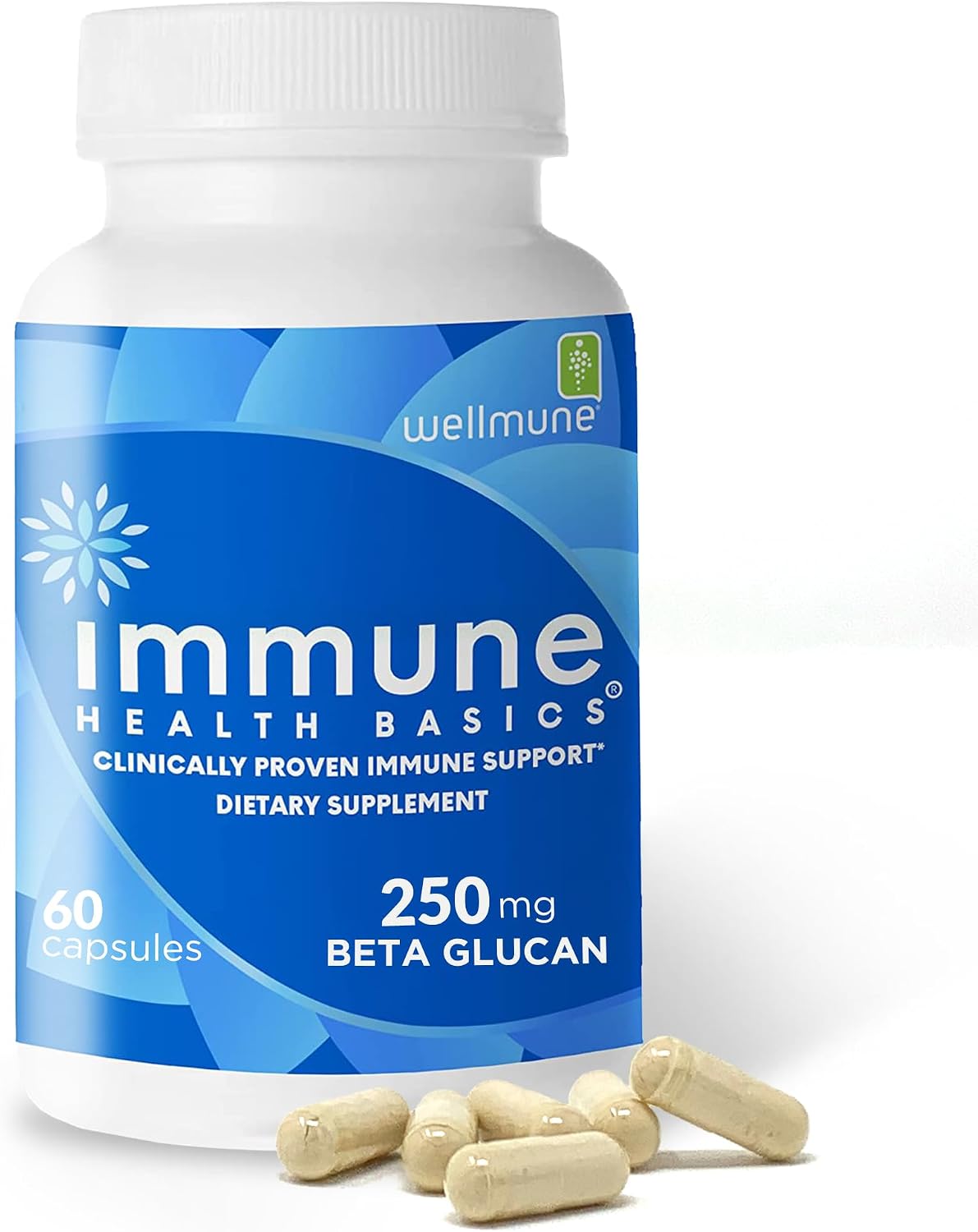 Immune Health Basics Ultra Strength Immunity - Wellmune Beta Glucan 125 mg - 60 Capsules