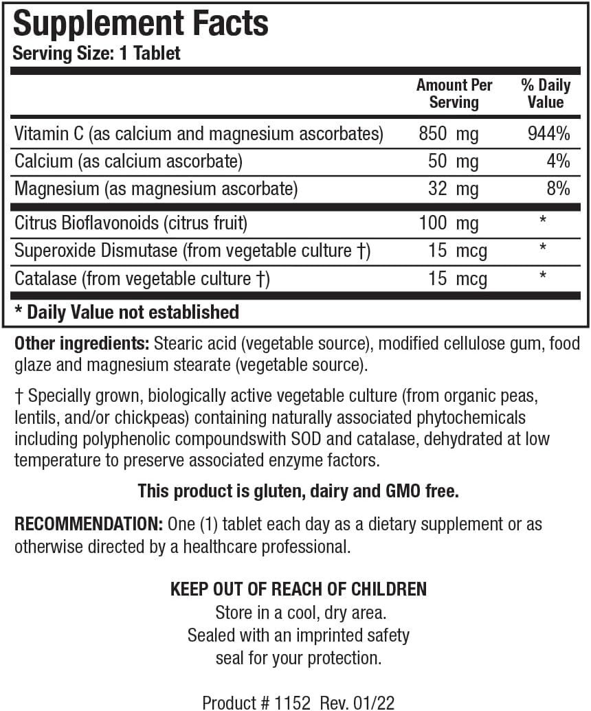 Biotics Research Bio C Plus 1000 – High Potency Vitamin C with Bioflavonoids (100 Tablets) - görsel 2