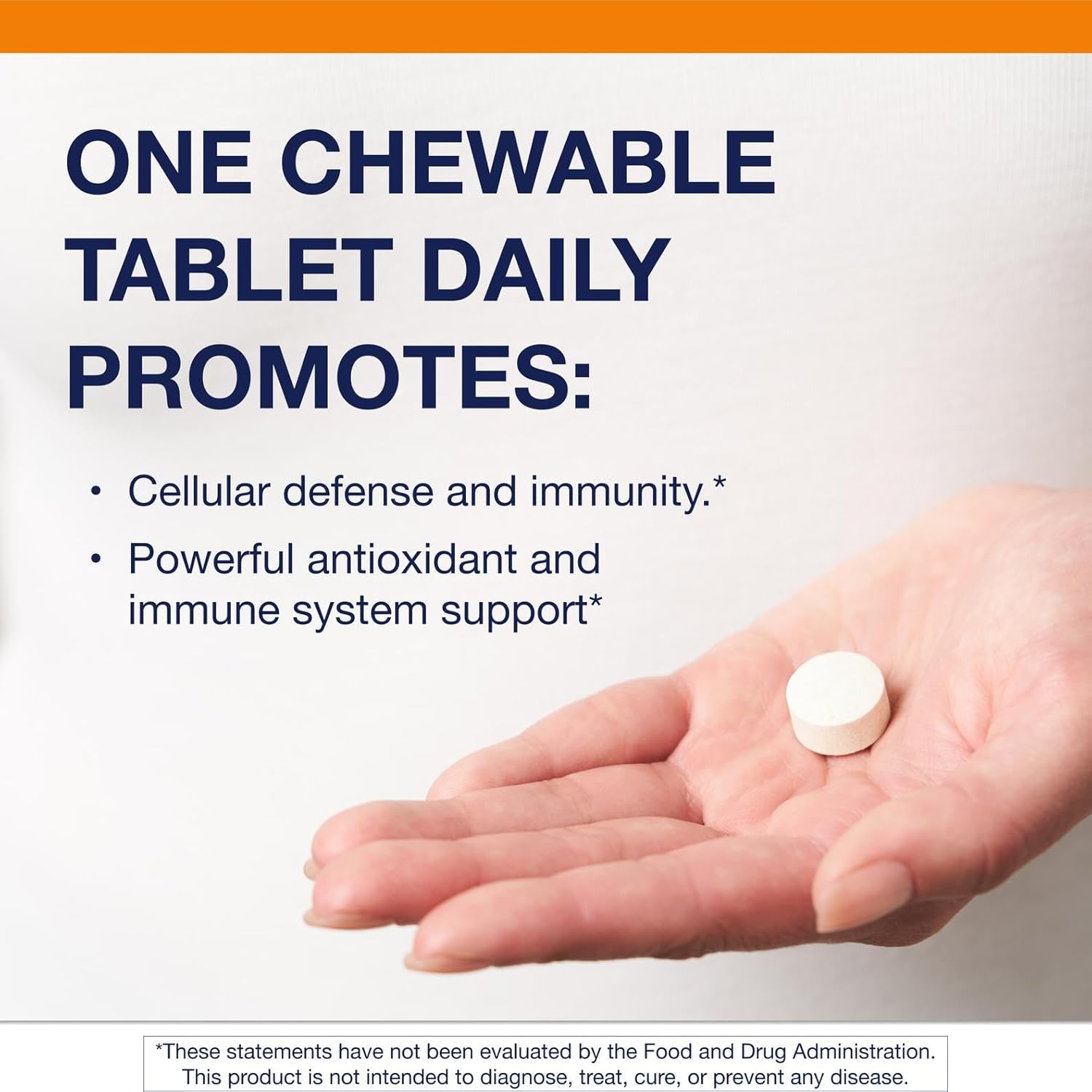 Metagenics Ultra Potent-C Chewable - 250 mg Buffered Vitamin C with Bioflavonoids, L-Lysine & L-Cysteine - Immune & Antioxidant Support - Non-GMO, Gluten-Free - Natural Orange Flavour - 90 Tablets