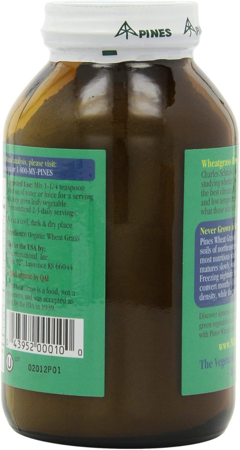 Pines International Wheat Grass Powder - Organic, 283 g