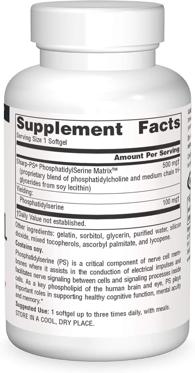 Source Naturals Phosphatidyl Serine Matrix 500 mg - 60 Softgels