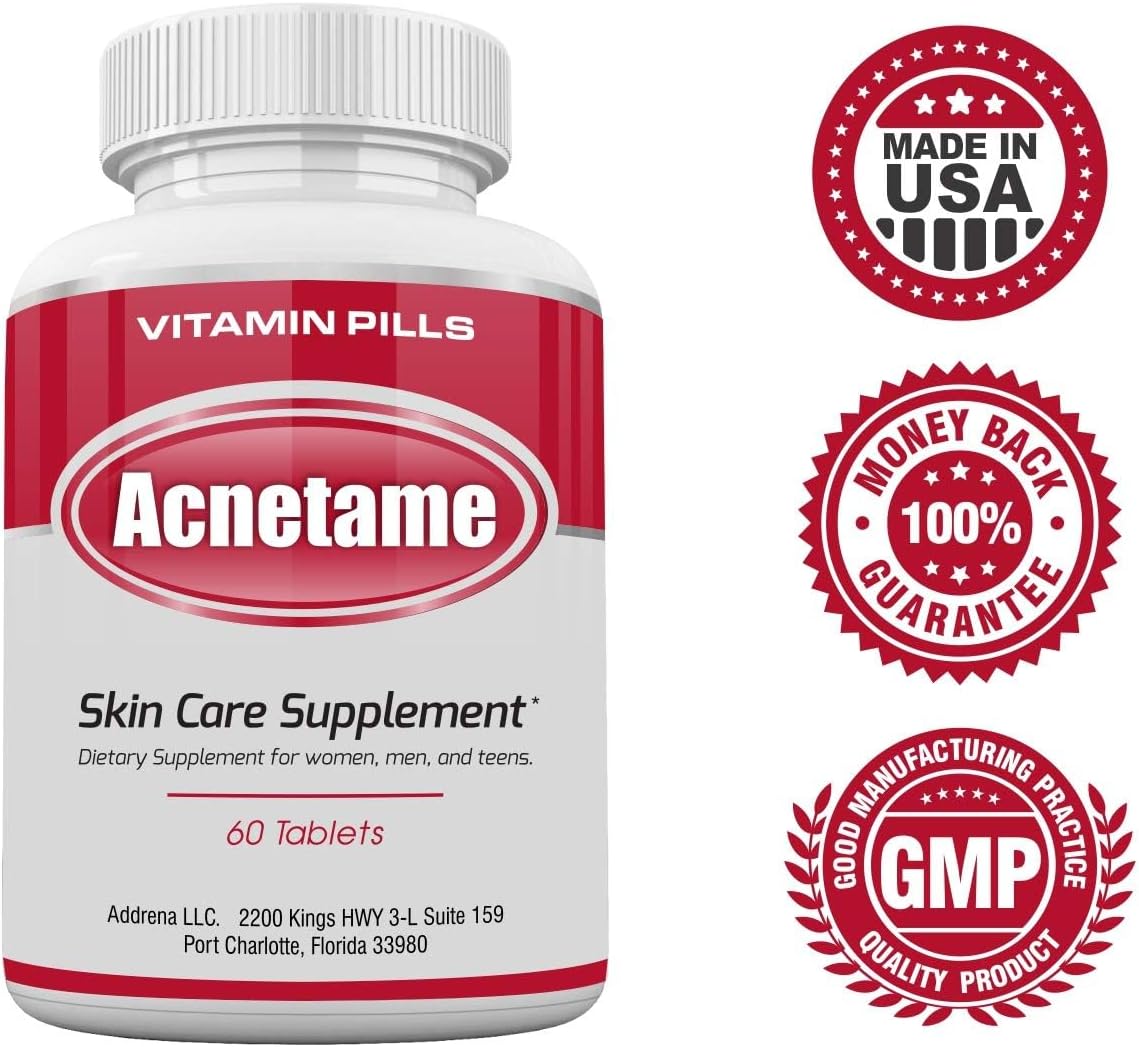 Acnetame Acne Pills – Vitamin Supplements for Acne Treatment – Natural Clear Skin – 60 Tablets – Canada - görsel 10