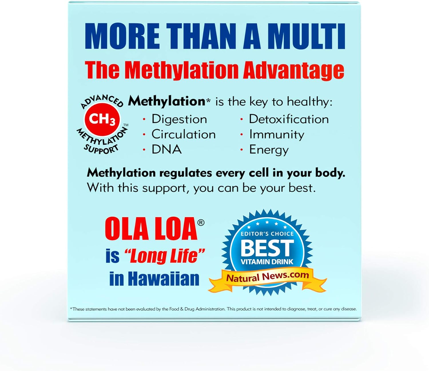 Ola Loa Energy Tropical Multi Vitamin Drink Mix - Amino Energy Powder, Gluten Free, Dairy Free, Caffeine Free - 30 Packets