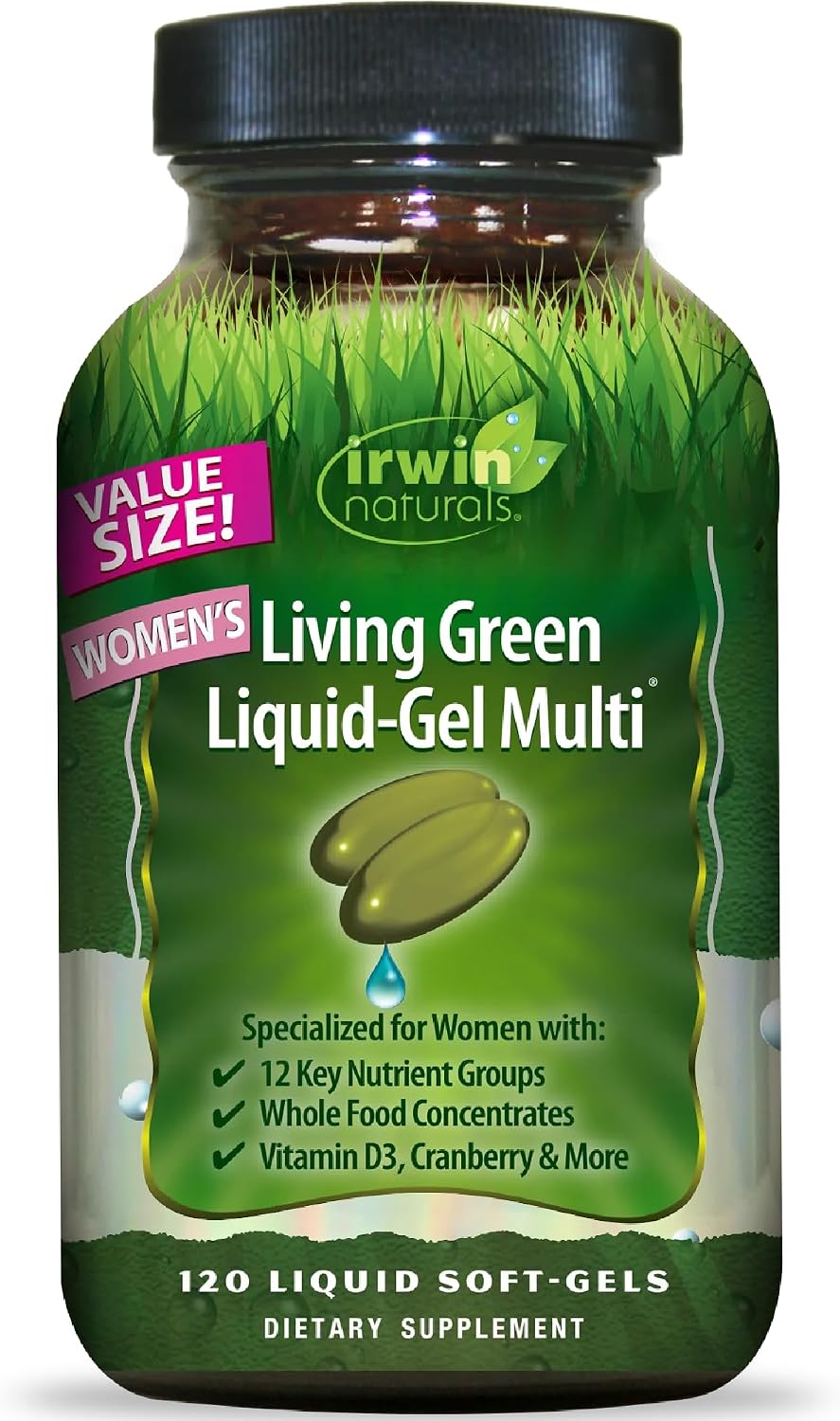 Irwin Naturals Women’s Living Green Liquid-Gel Multivitamins