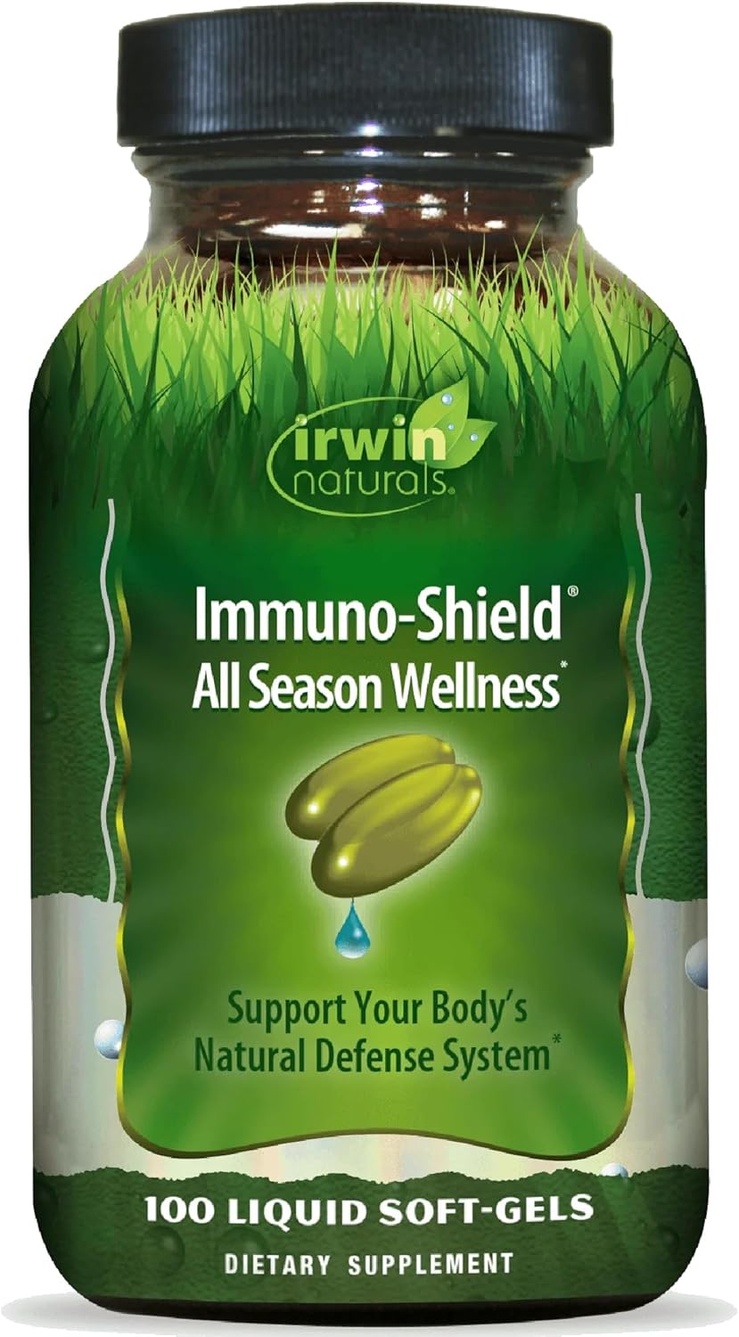 Irwin Naturals Immuno-Shield All Season Wellness – 100 Liquid Softgels (2 Pack)