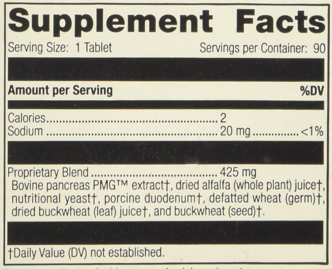 Standard Process Pancreatrophin PMG® - 90 Tablets