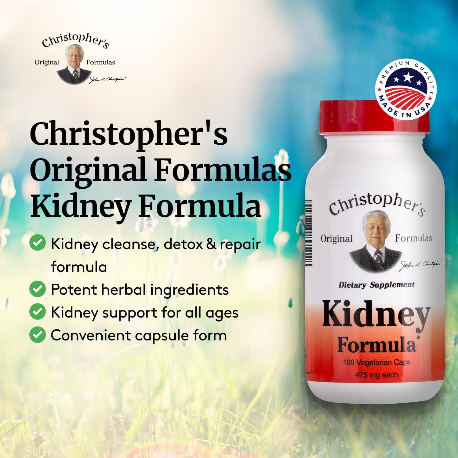 Christopher's Original Formulas Kidney Formula – Herbal Blend for Urinary System Support
