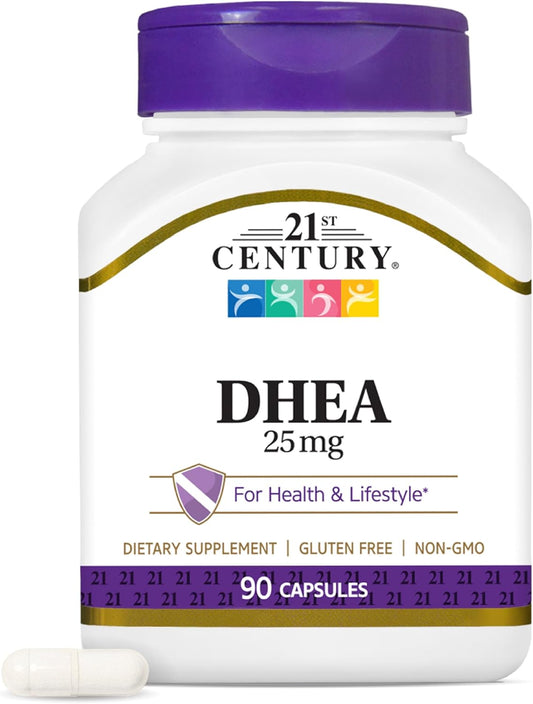 21st Century DHEA 25 mg Capsules (90 Count)