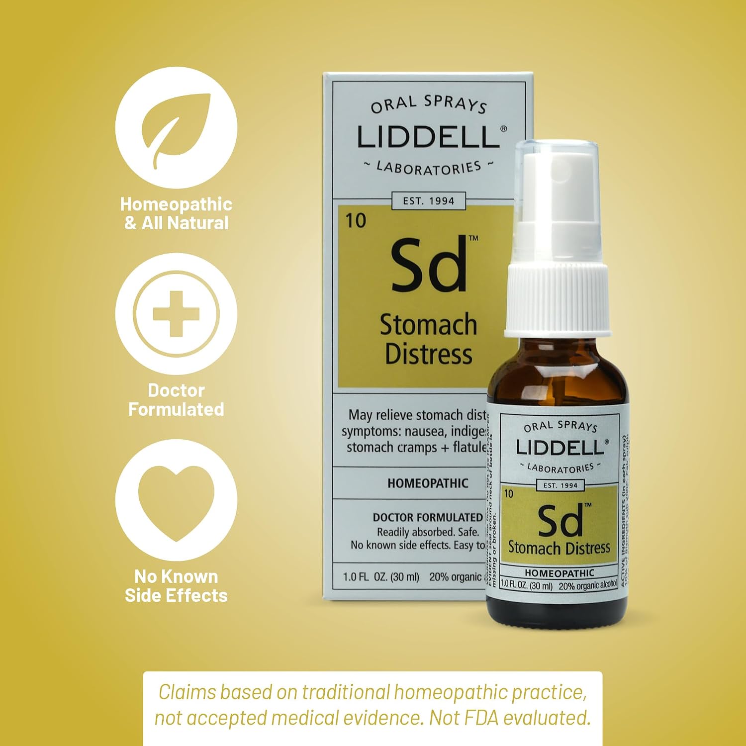 Liddell Stomach Distress, Homeopathic Remedy, 30 mL