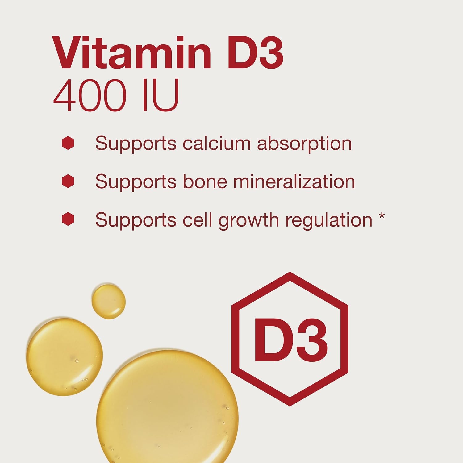Protocol for Life Balance – Liquid Vitamin D-3 – 400 IU Drops for Bone, Dental, and Immune Support – 2 fl oz (60 mL)