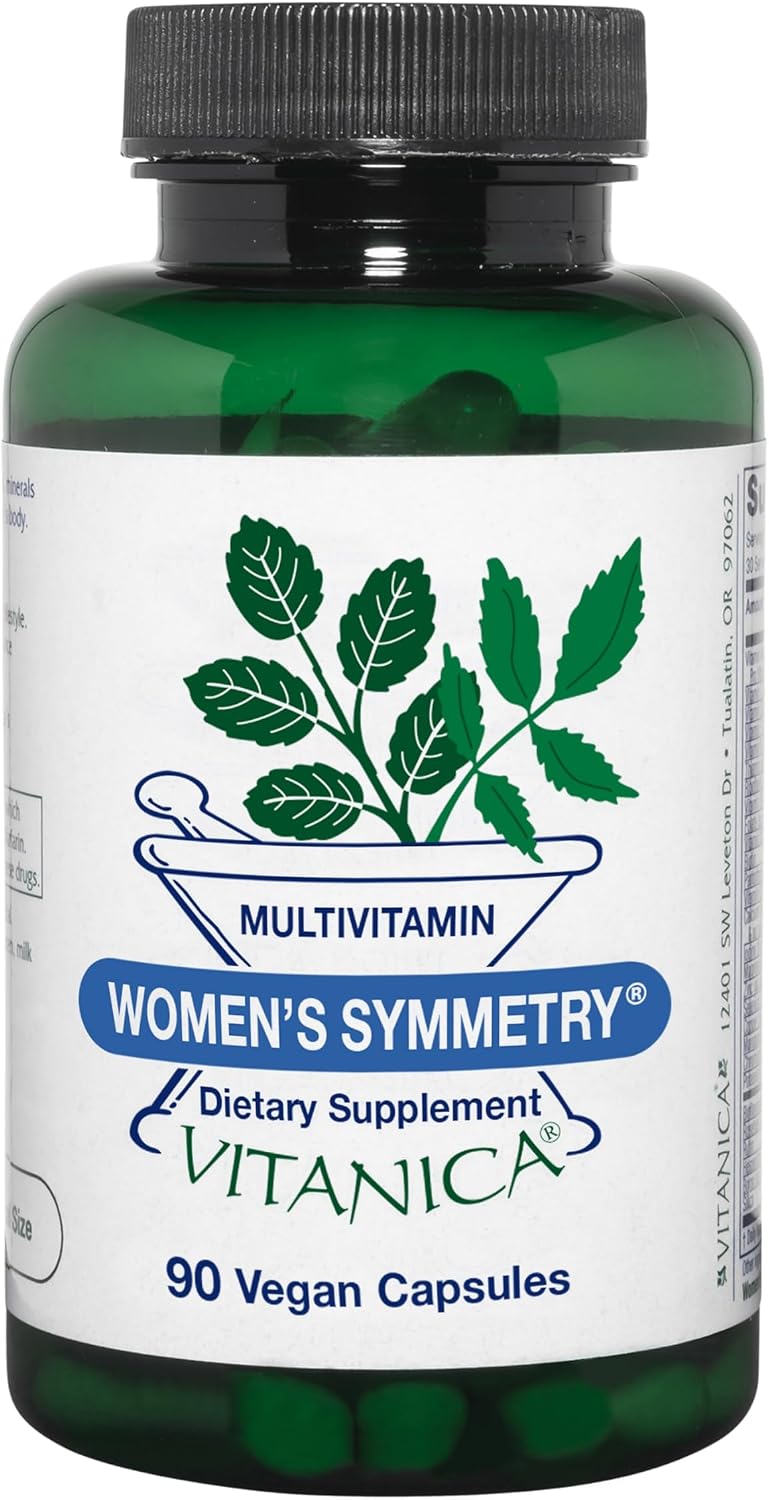 Vitanica Women's Symmetry - High Potency Multivitamin & Mineral, Vegan, 90 Capsules
