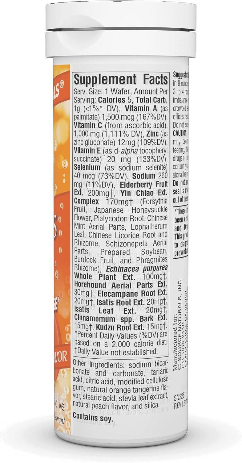 Wellness Fizz, Tangerine - 10 Wafers