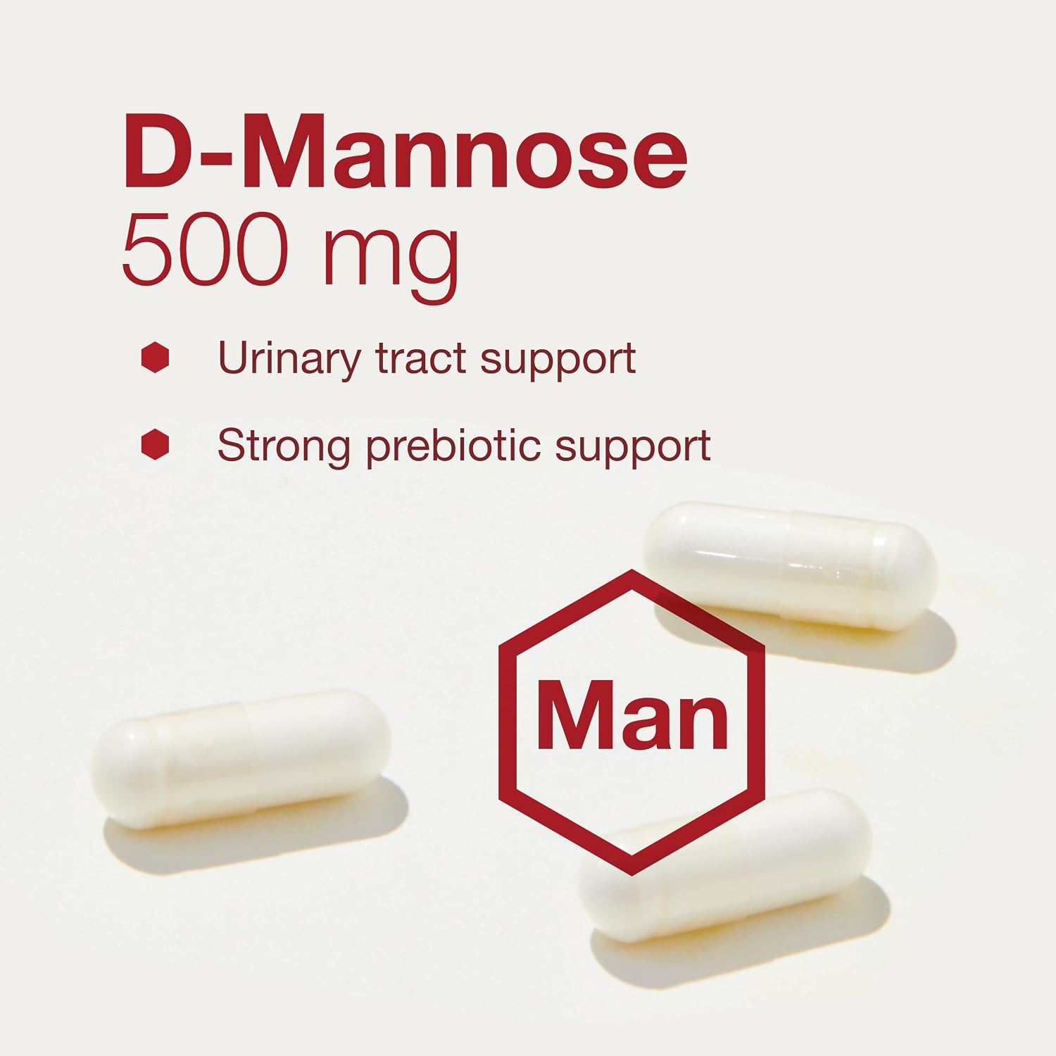 Protocol for Life Balance D-Mannose 500 mg - 90 Veg Capsules