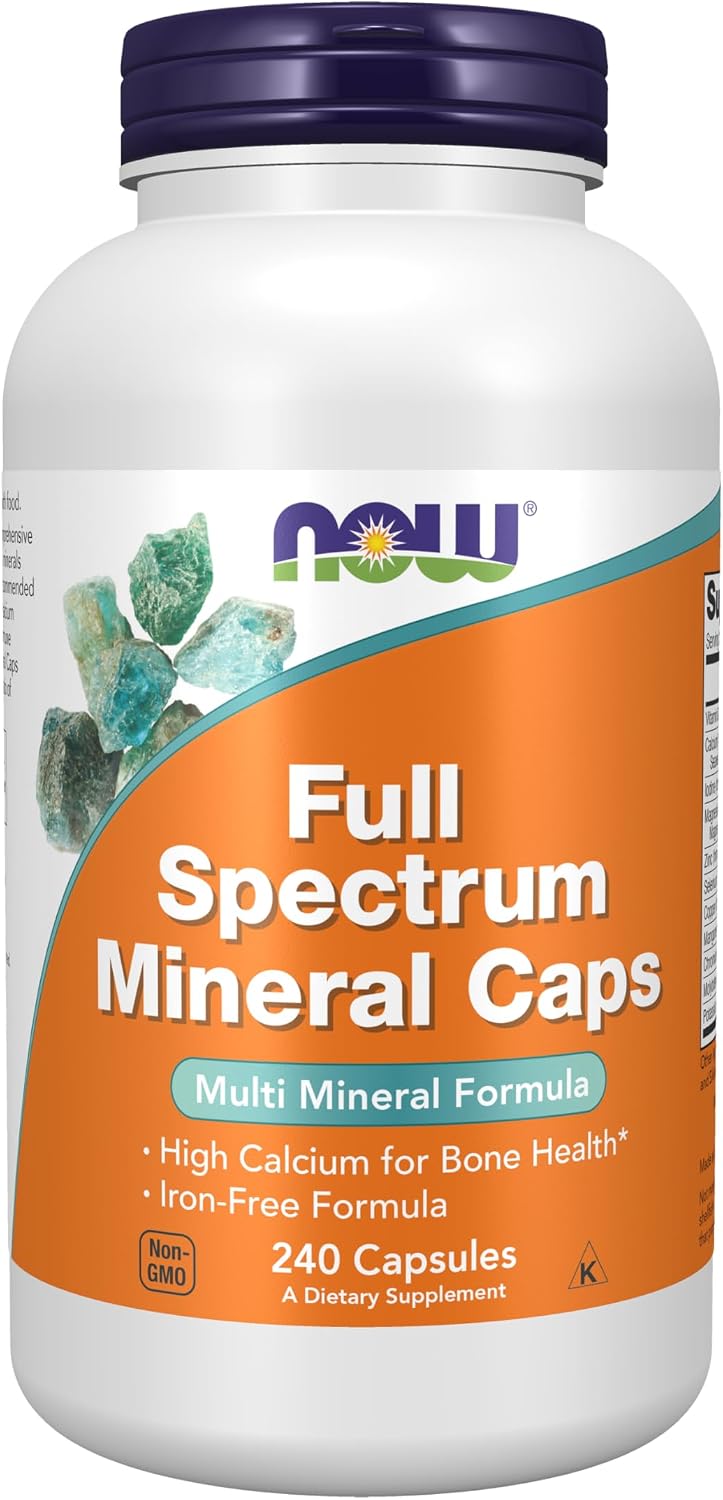 NOW Foods Full Spectrum Mineral Caps, Multi Mineral Formula, 120 Veg Capsules