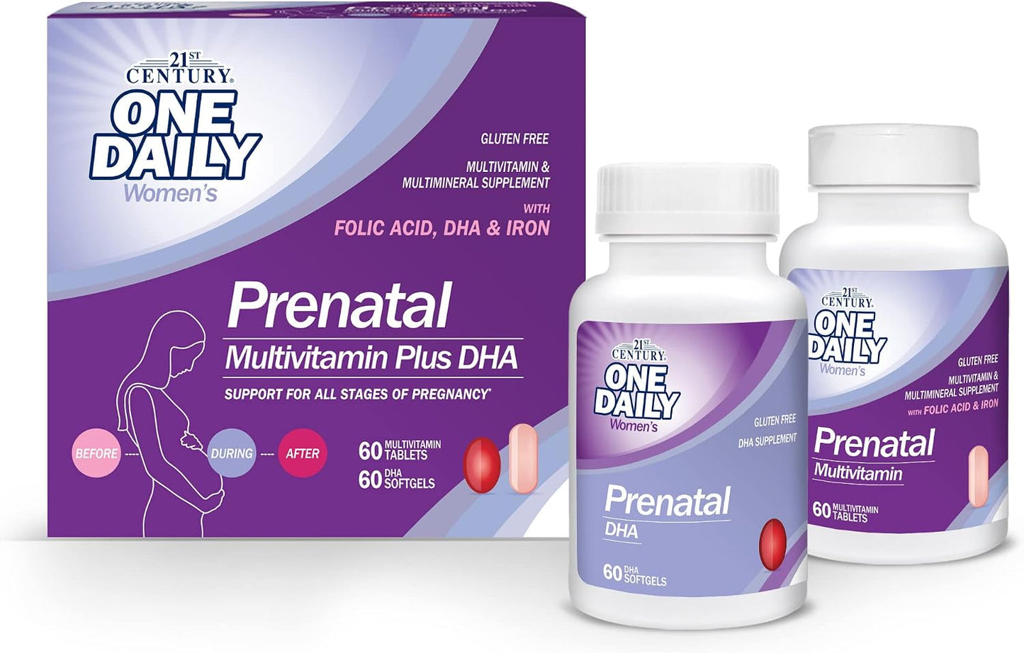 21st Century Prenatal with DHA - 120 Count (Tablets & Softgels) - görsel 1