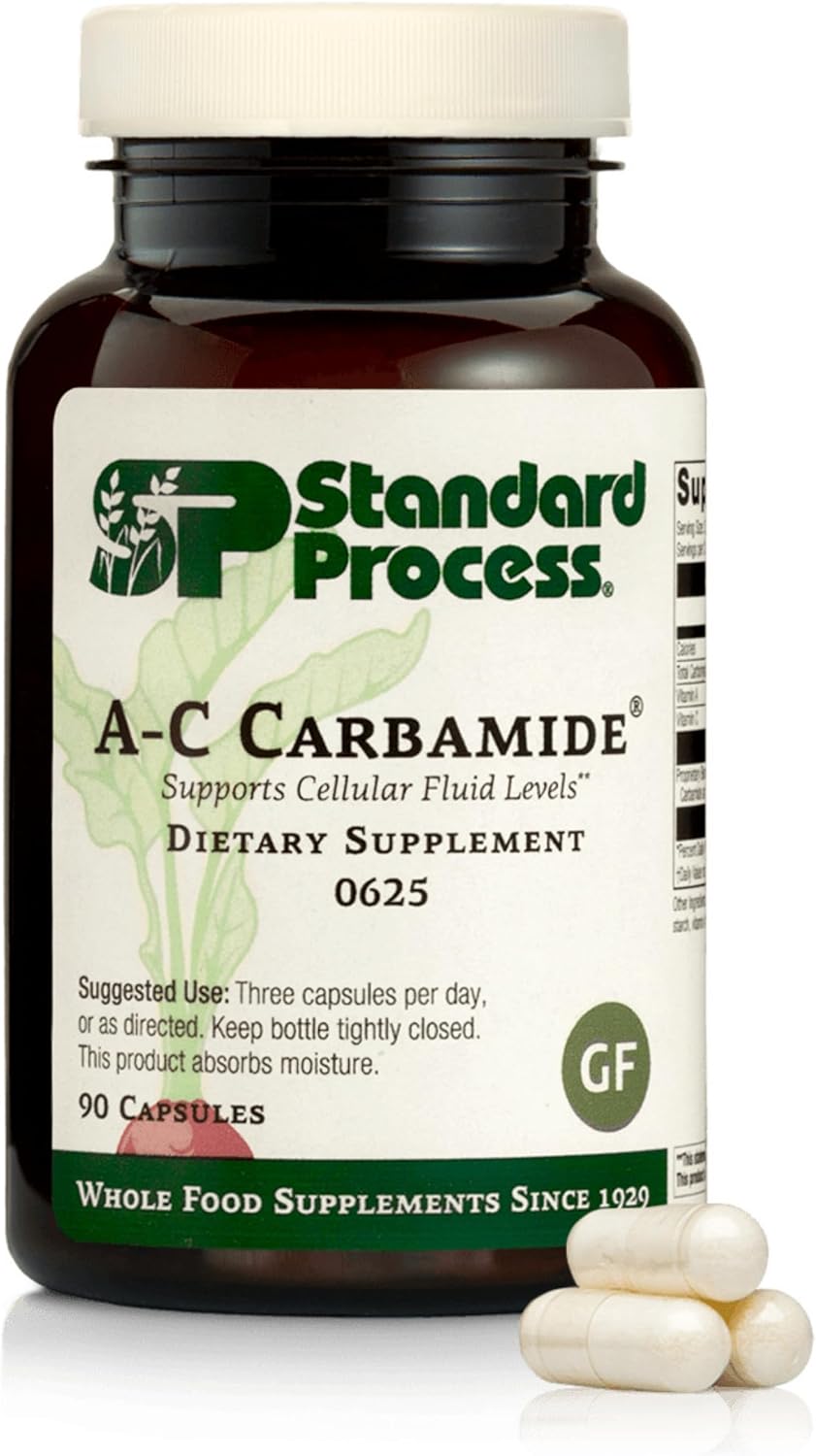 Standard Process A-C Carbamide - Supports Healthy Excretion of Urine & Cellular Fluid Levels - Contains Vitamin A & Antioxidant Vitamin C - Gluten-Free, Non-Dairy & Non-Soy - 270 Capsules