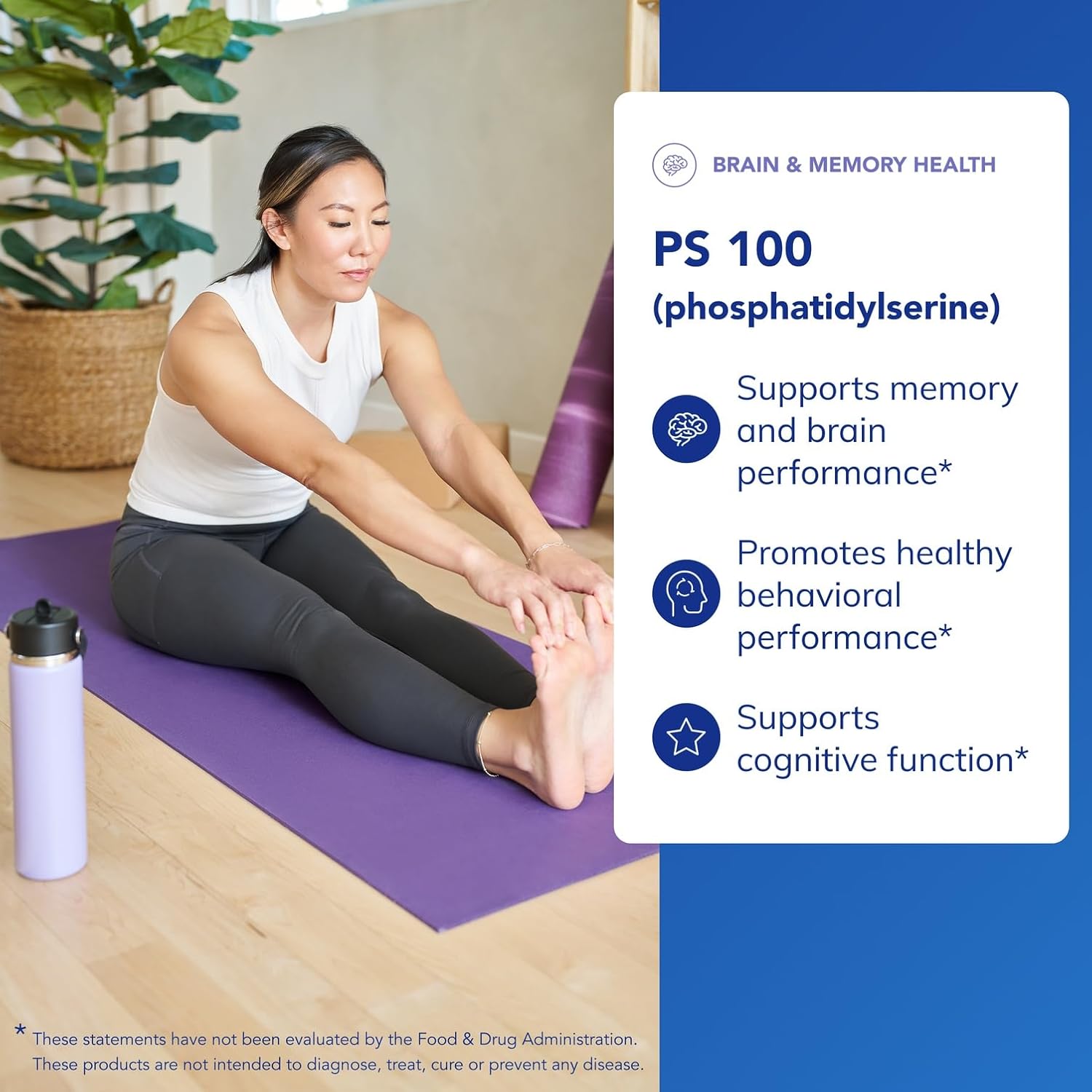 Pure Encapsulations PS 100 - Phosphatidylserine Supplement for Brain and Memory - 60 Capsules