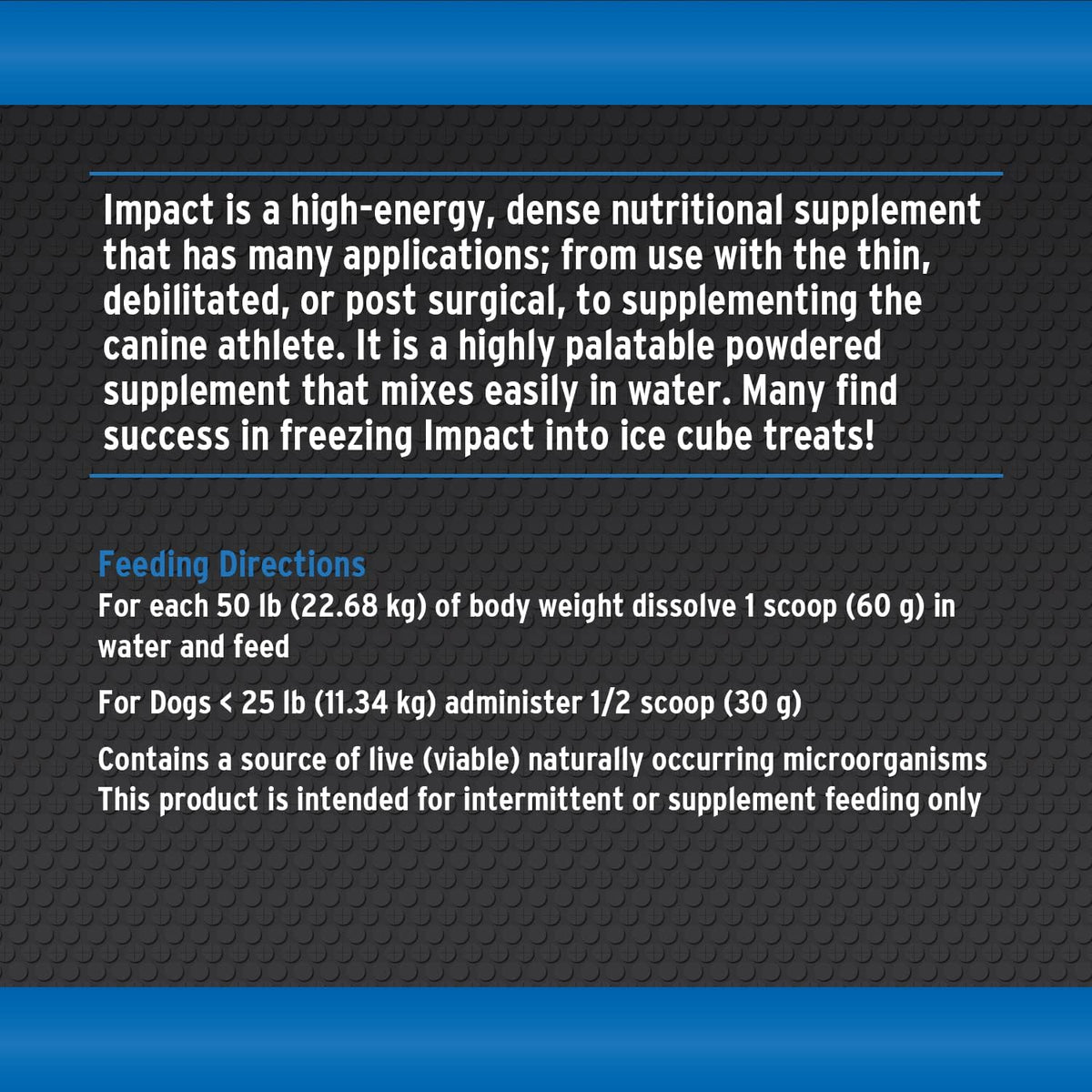 Annamaet Impact – High-Energy Dense Nutrition Supplement for Dogs - görsel 3
