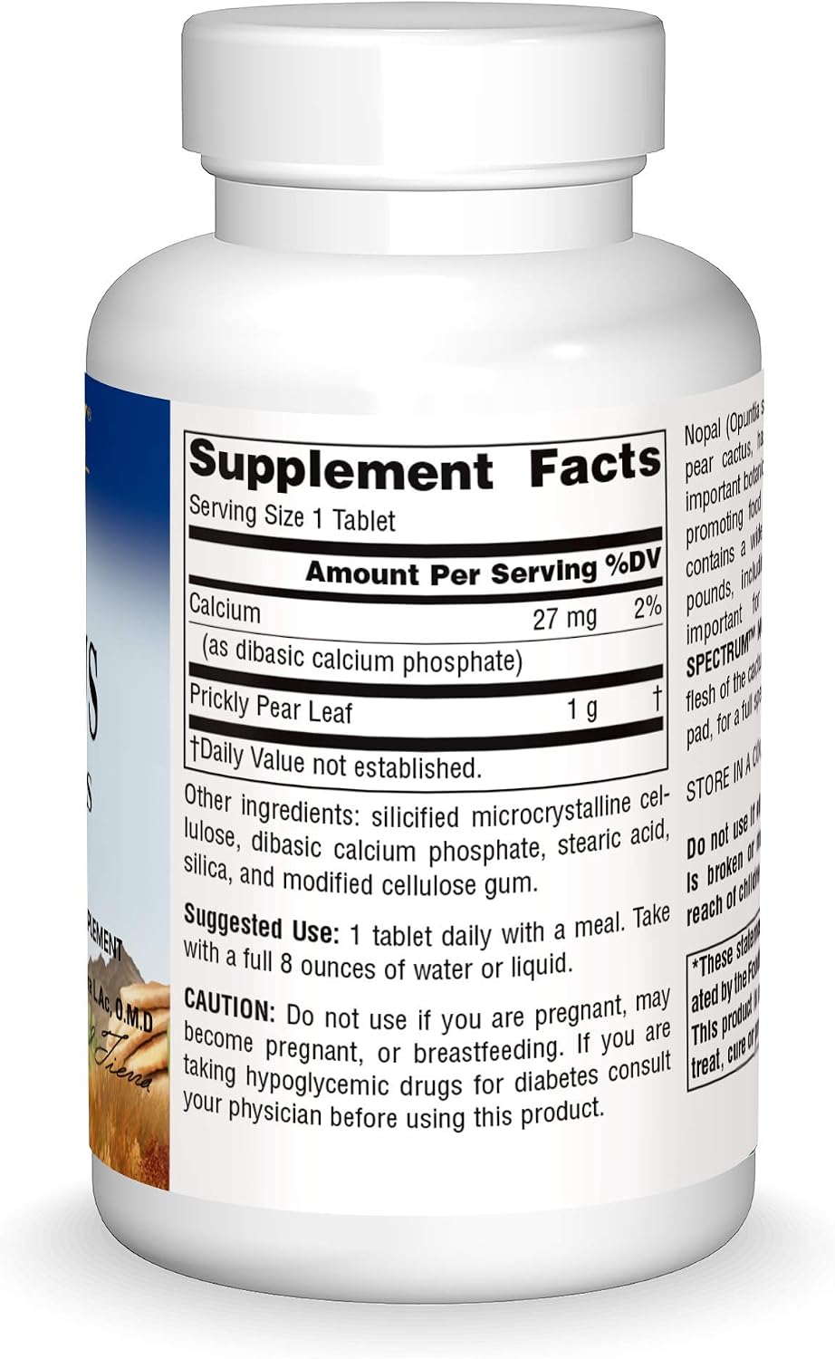 Planetary Herbals Full Spectrum Nopal Cactus 1000 mg Prickly Pear Cactus Antioxidant – 100 % Natural – 60 Tablets
