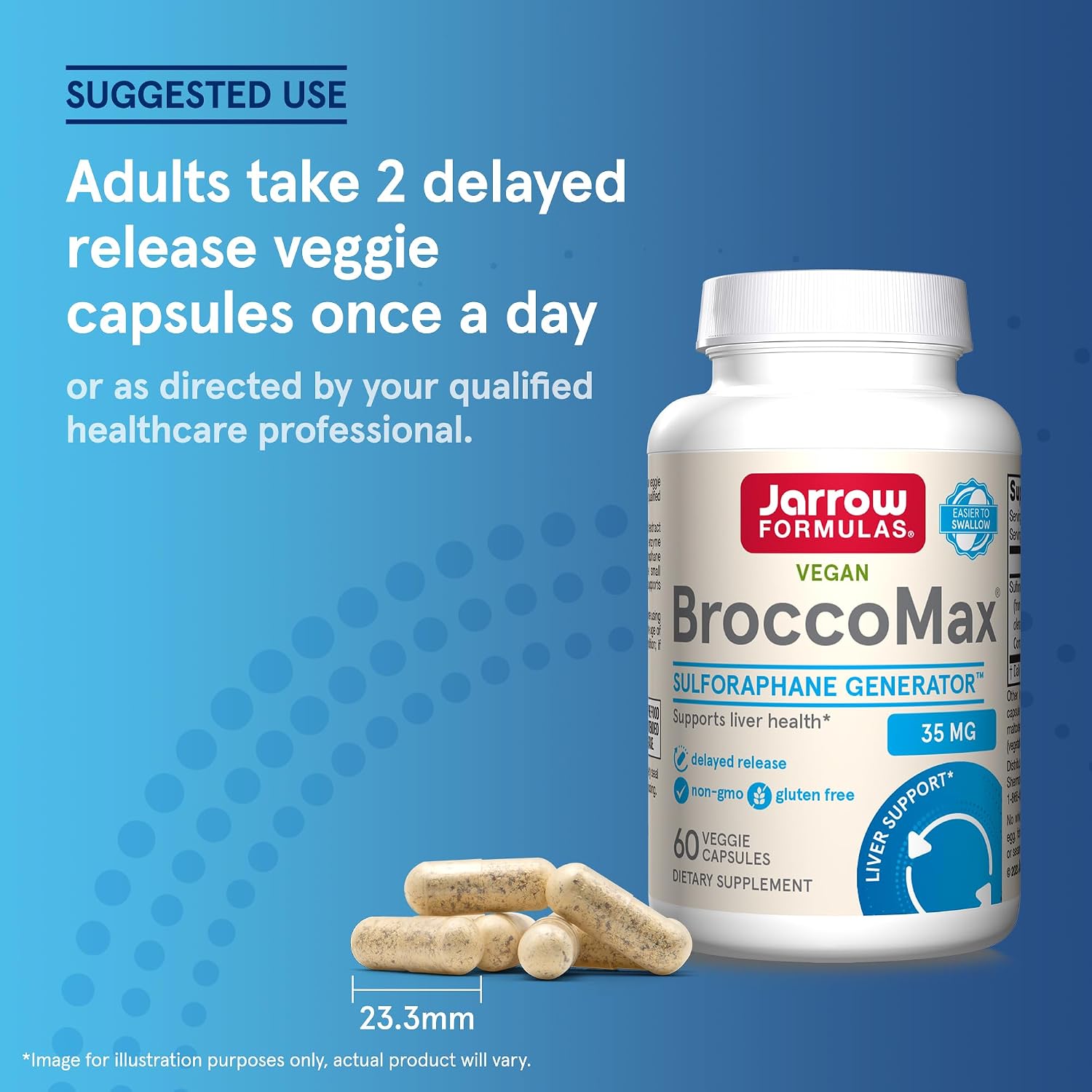 Jarrow Formulas BroccoMax Sulforaphane Generator - 60 Delayed Release Vegetarian Capsules