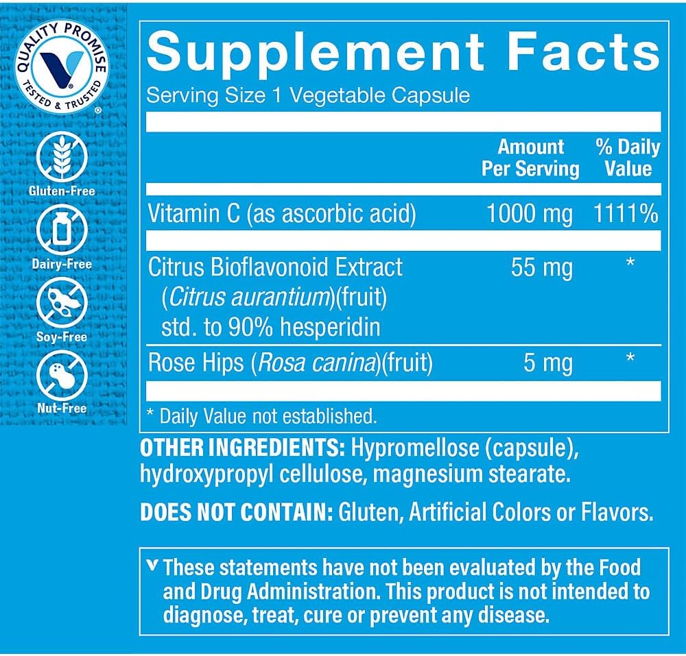 The Vitamin Shoppe C-1000 Complex 1,000 mg, Antioxidant Support, 300 Capsules