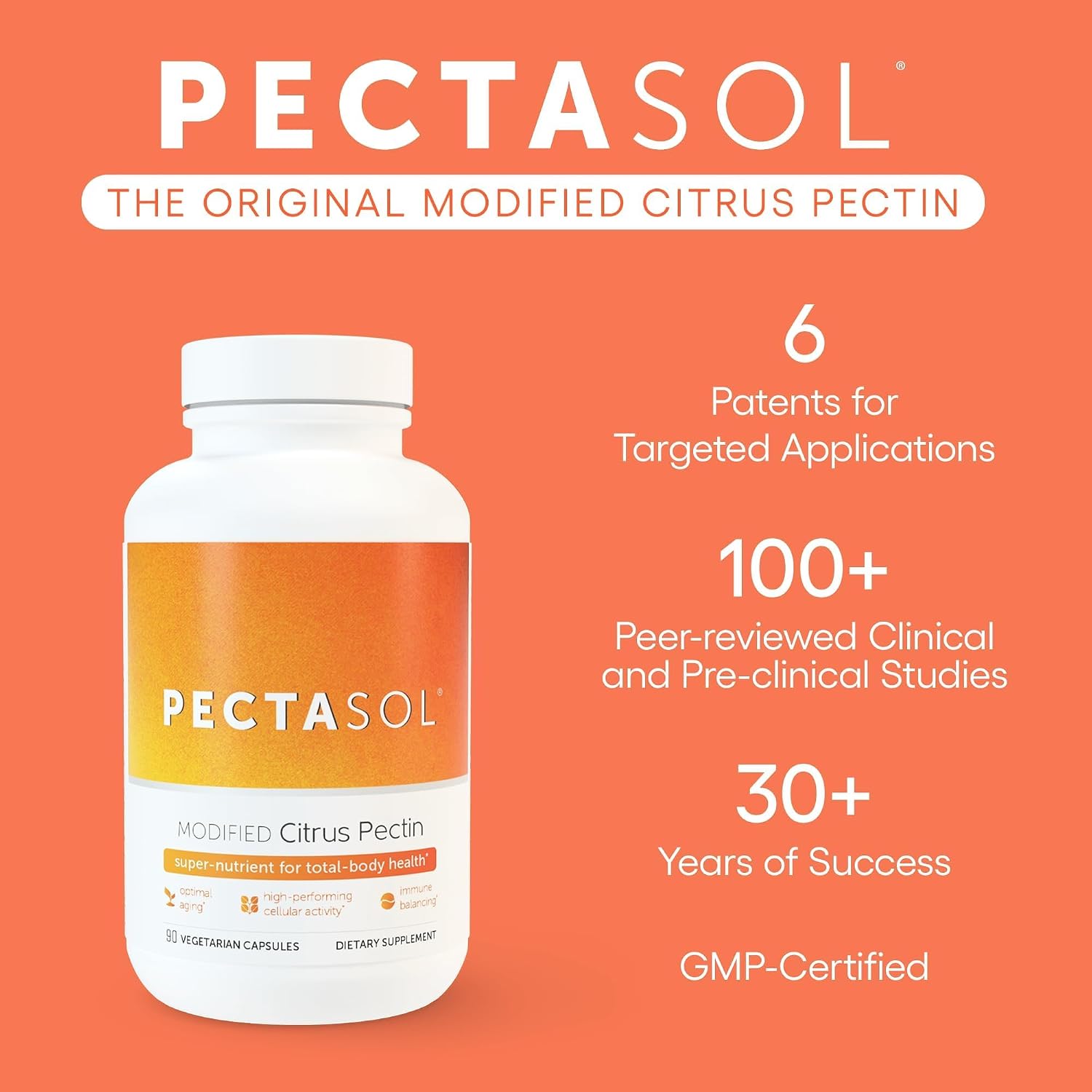 PectaSol Modified Citrus Pectin – 454g Powder – Total-Body Health Supplement