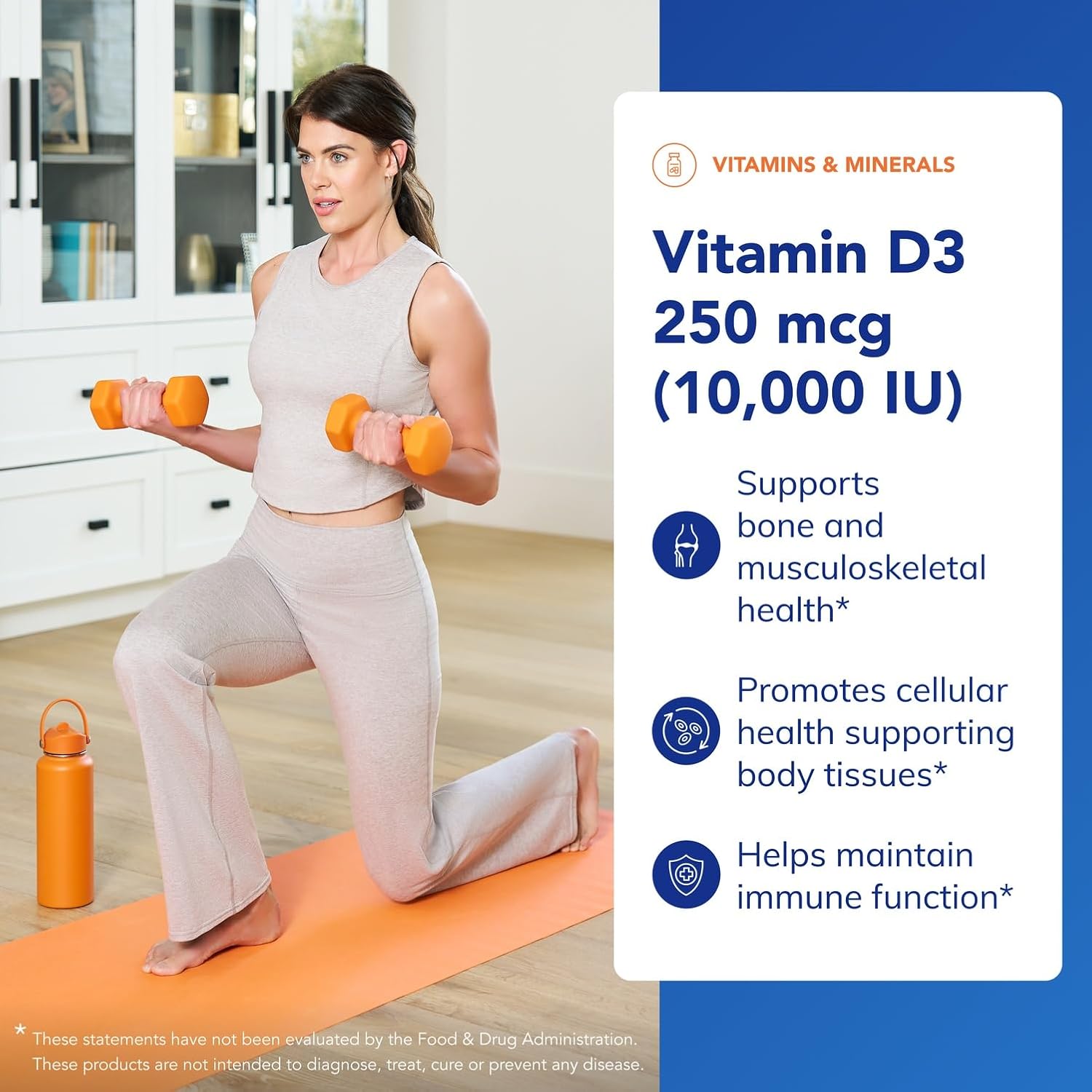 Pure Encapsulations Vitamin D3 250 mcg (10,000 IU) - 60 Capsules