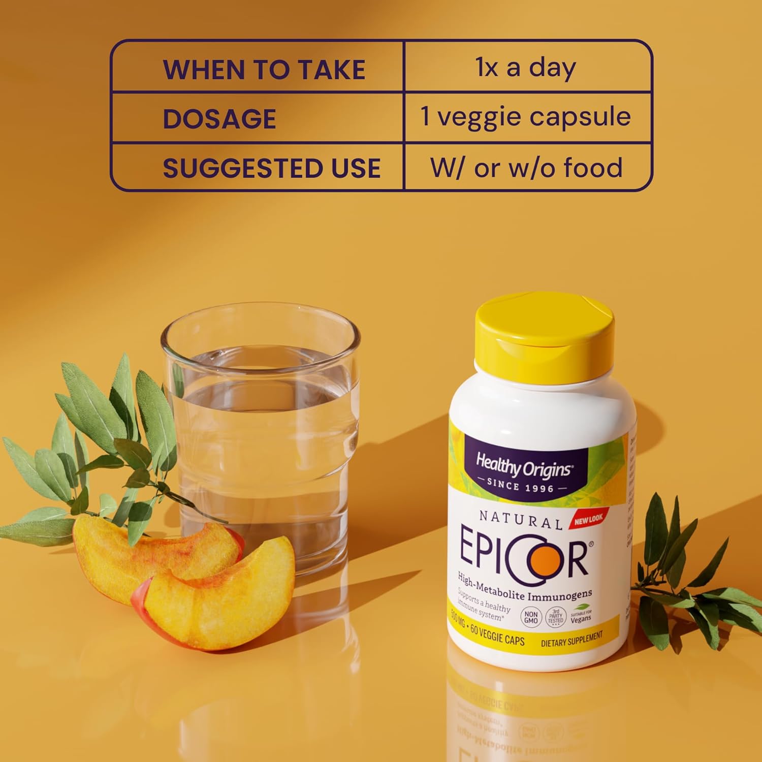 Healthy Origins EpiCor 500 mg, 150 Veggie Capsules