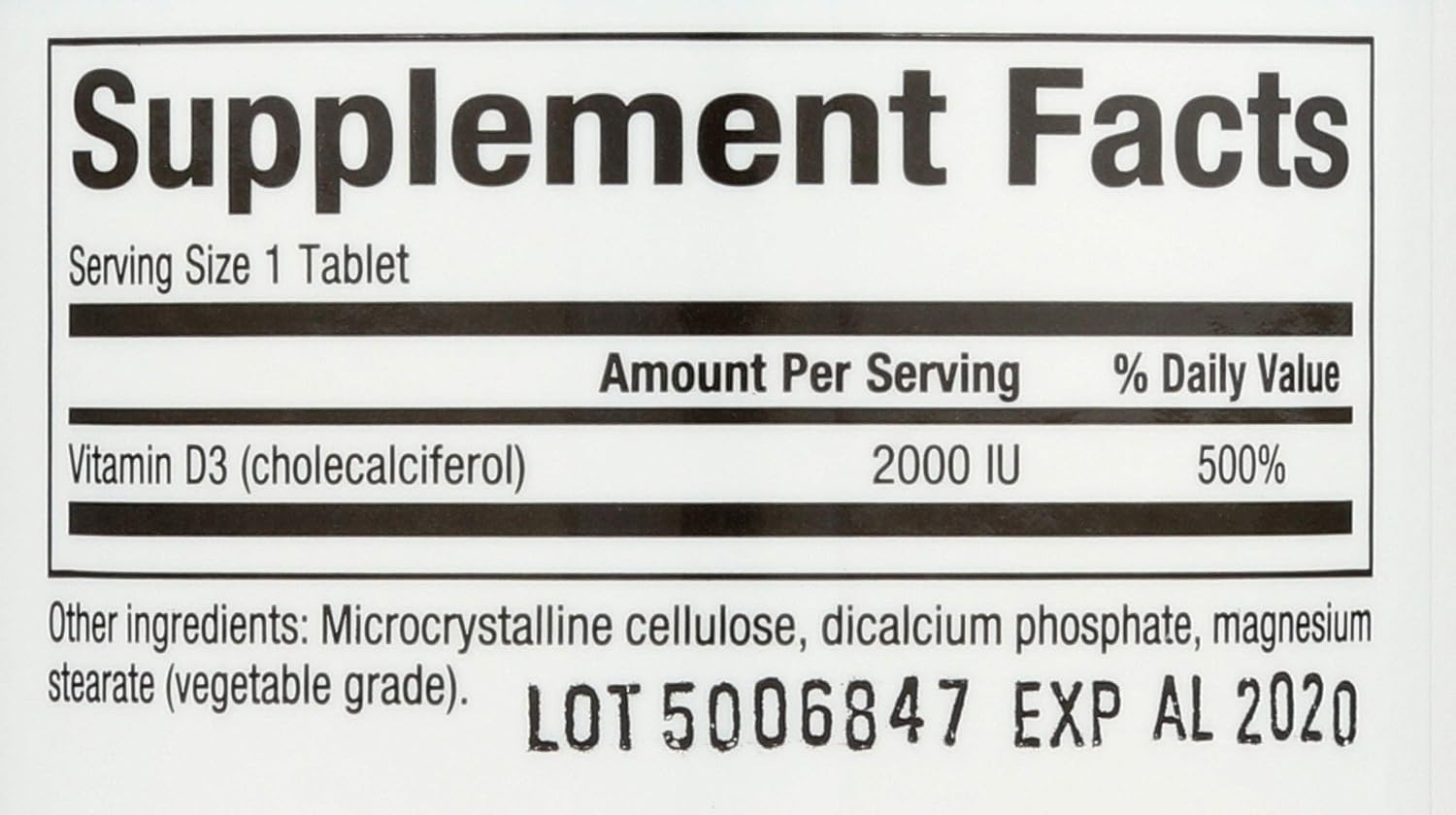 Natural Factors - Vitamin D3 2000 IU, Promotes Bone Health, 90 Tablets