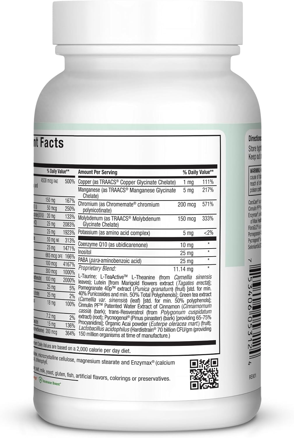 Maxi Health Multivitamin for Men and Women – Complete Daily Vitamins with Minerals – Kosher & Vegan – 120 Capsules