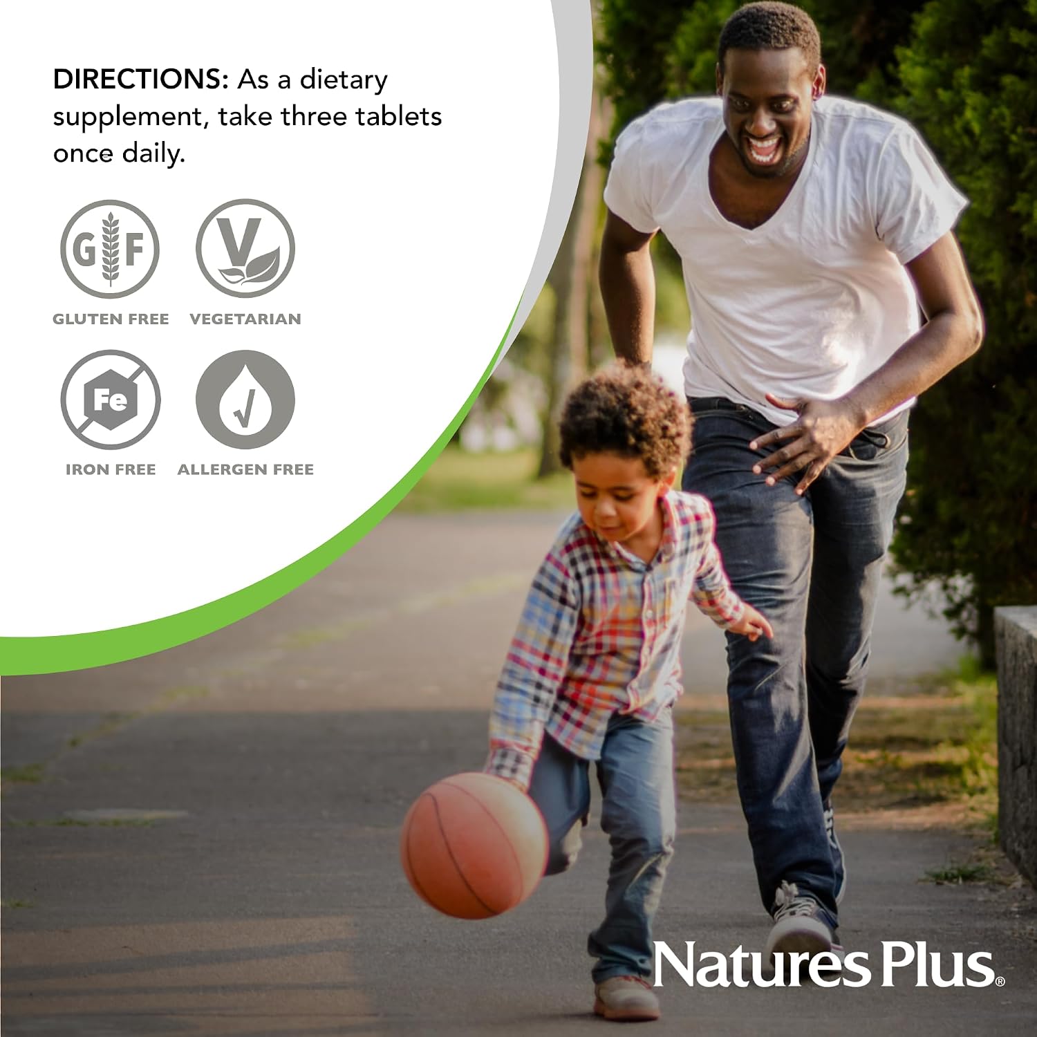 NaturesPlus Source of Life No Iron Multivitamin - 90 Tablets