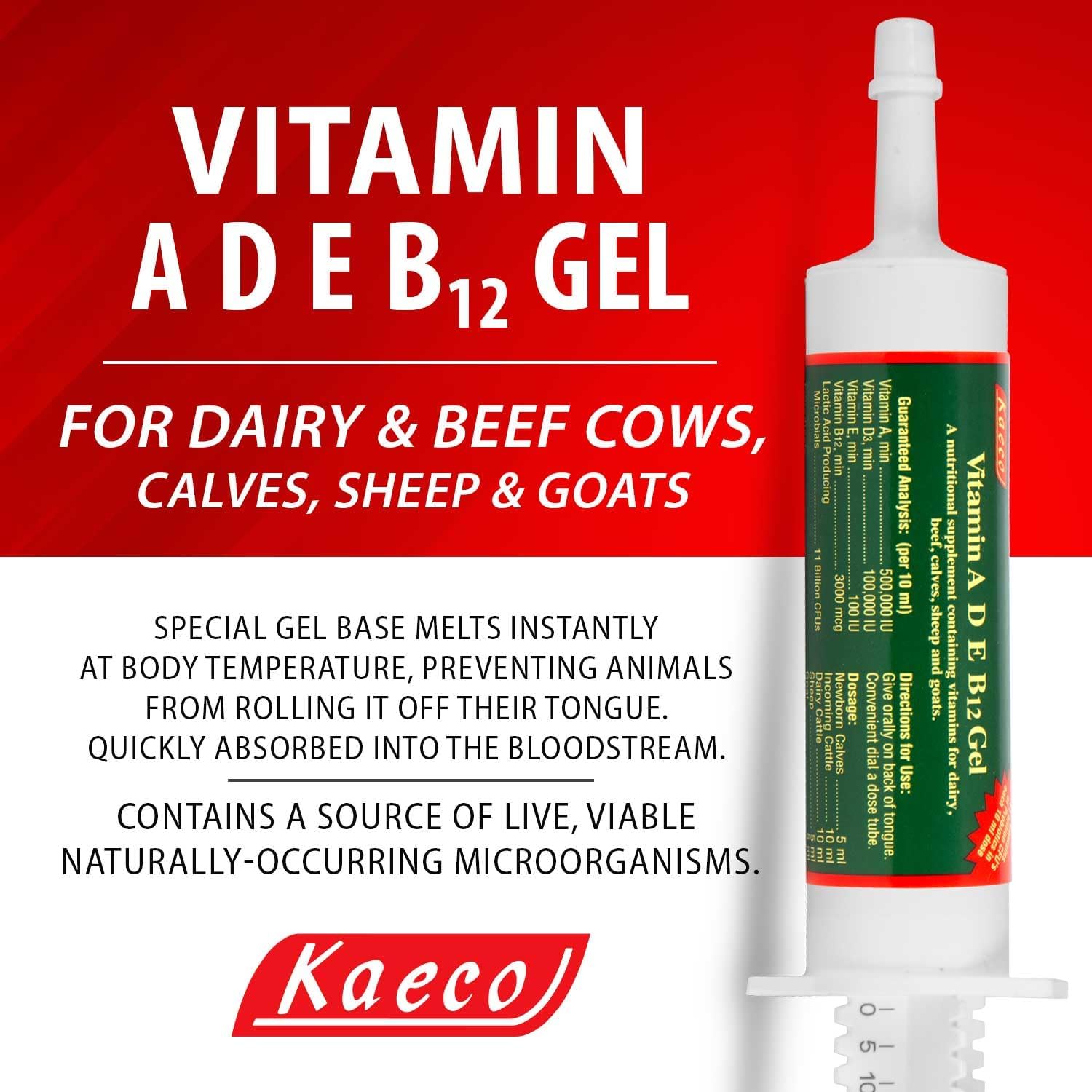 Kaeco Vitamin Ade B12 Oral Gel - 80 mL