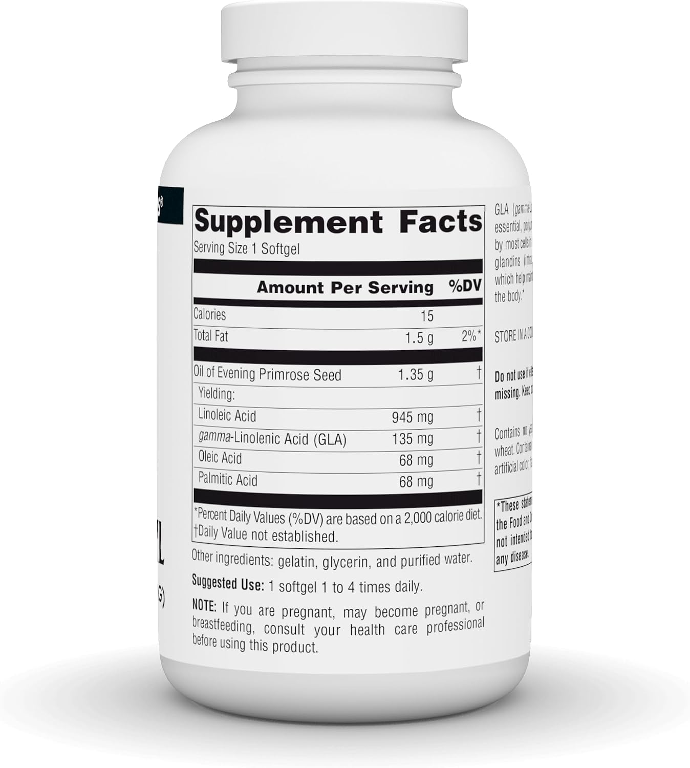 Source Naturals Evening Primrose Oil, Hexane-Free, Cold-Pressed - 1350mg, 120 Softgels