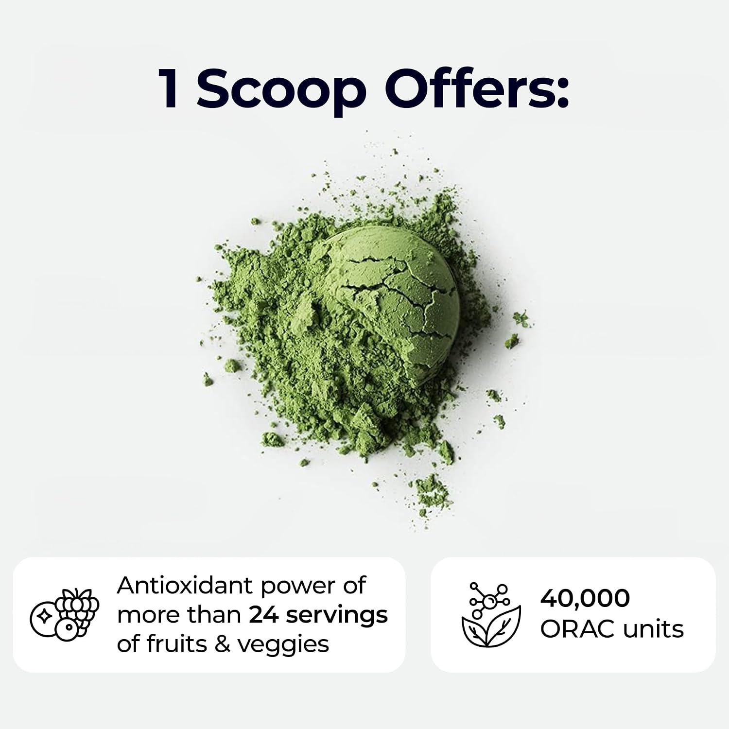 Paradise ORAC Energy Greens Powder Extract – Super Antioxidants, Probiotics and Spirulina, 60 Servings
