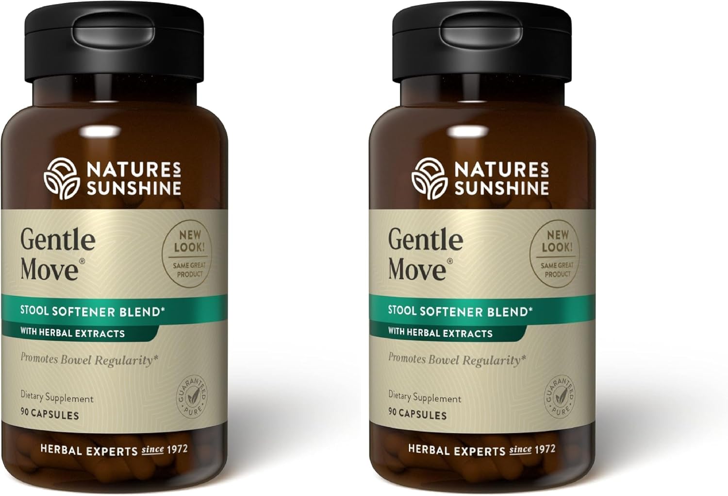 Nature's Sunshine Gentle Move - Natural Digestive Support for Regularity, 90 Capsules