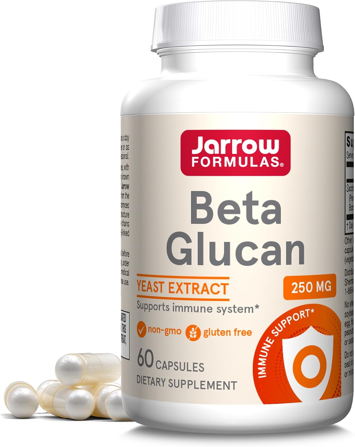 Jarrow Formulas Beta Glucan – Immune Health Supplement (60 Capsules)