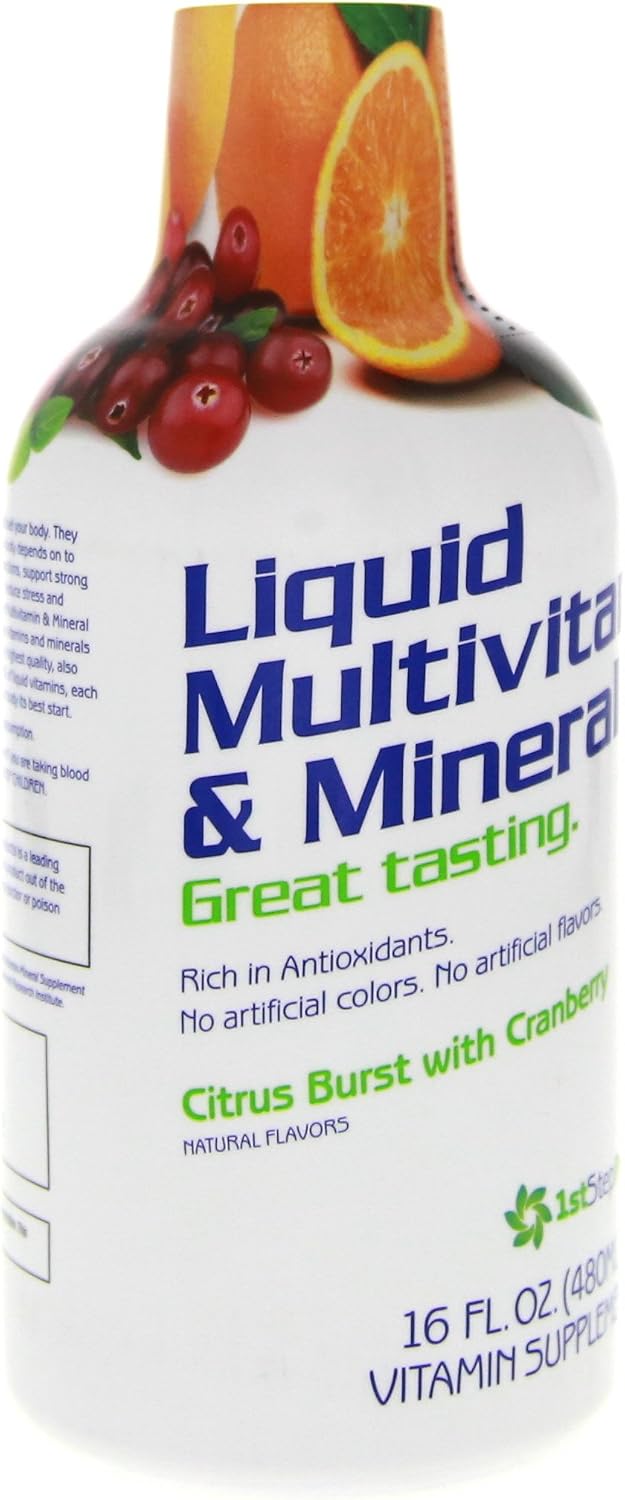 1st Step Pro-Wellness Liquid Multi-Vitamin and Mineral Supplement, Citrus Burst, 473 mL (16 oz) (Pack of 2) - görsel 8