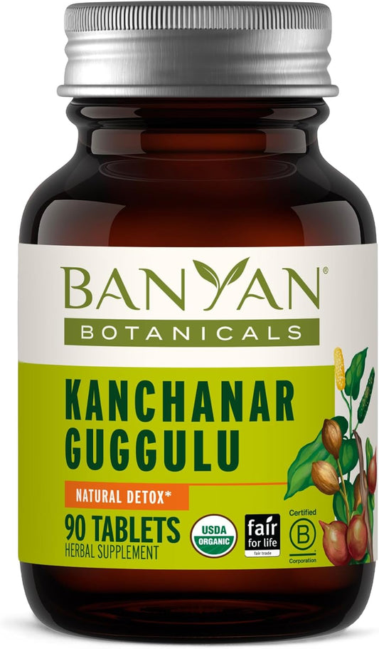 Banyan Botanicals Kanchanar Guggulu Tablets – Organic Lymph Support – 90 Tablets