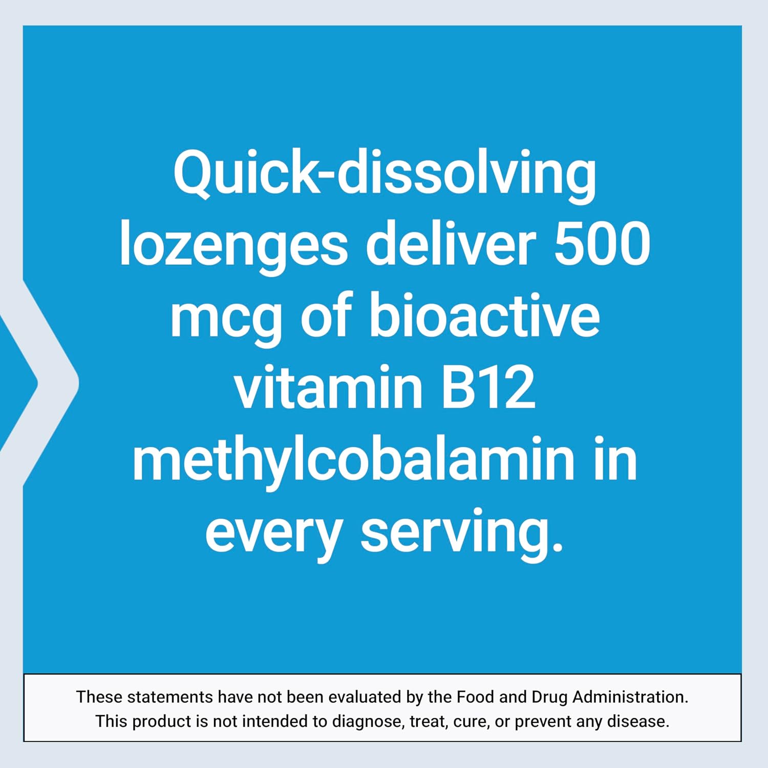 Life Extension Vitamin B12 Methylcobalamin 500mcg - Quick-Dissolving Lozenges for Energy & Brain Function - 100 Count