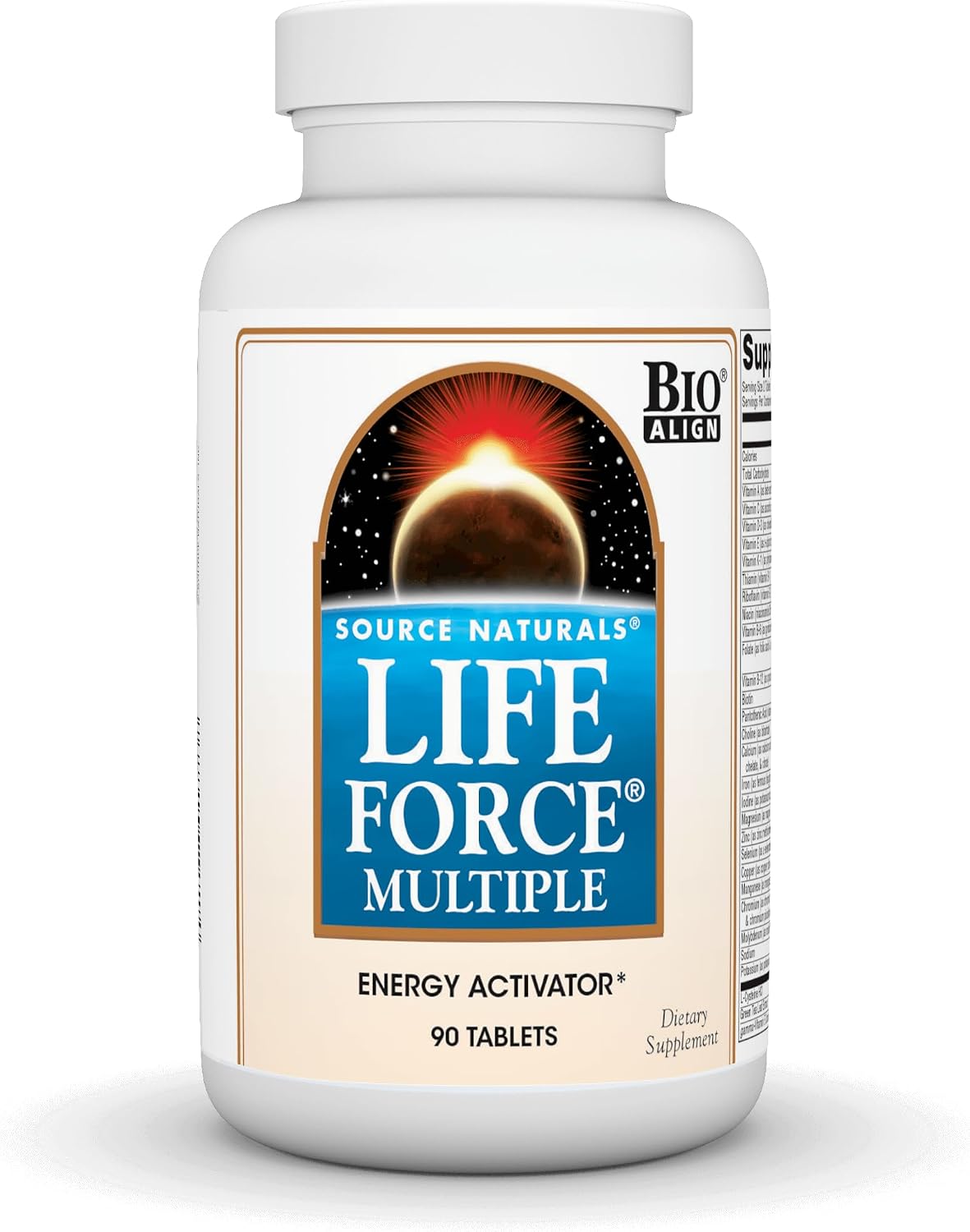 Source Naturals Life Force Multiple Daily Multivitamin – High Potency Essential Vitamins, Minerals, Antioxidants & Nutrients – Energy & Immune Support – 90 Tablets