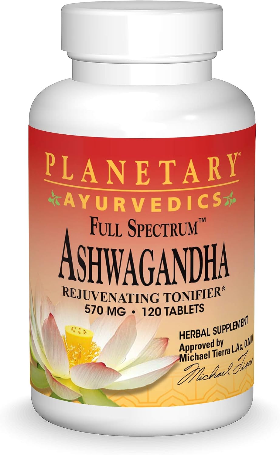 Planetary Herbals Ashwagandha Full Spectrum, 570 mg, 120 Tablets
