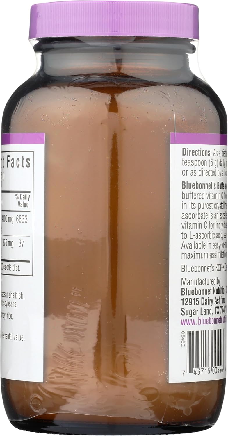 Bluebonnet Nutrition Buffered C Crystals - Buffered Vitamin C Powder, 250 g - görsel 3