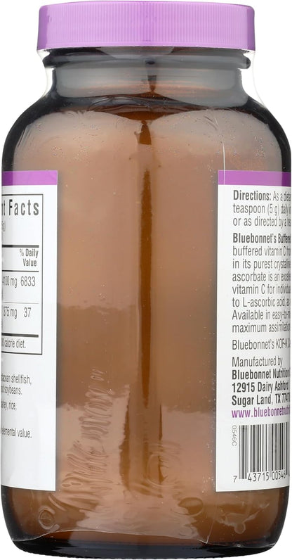 Bluebonnet Nutrition Buffered C Crystals - Buffered Vitamin C Powder, 250 g