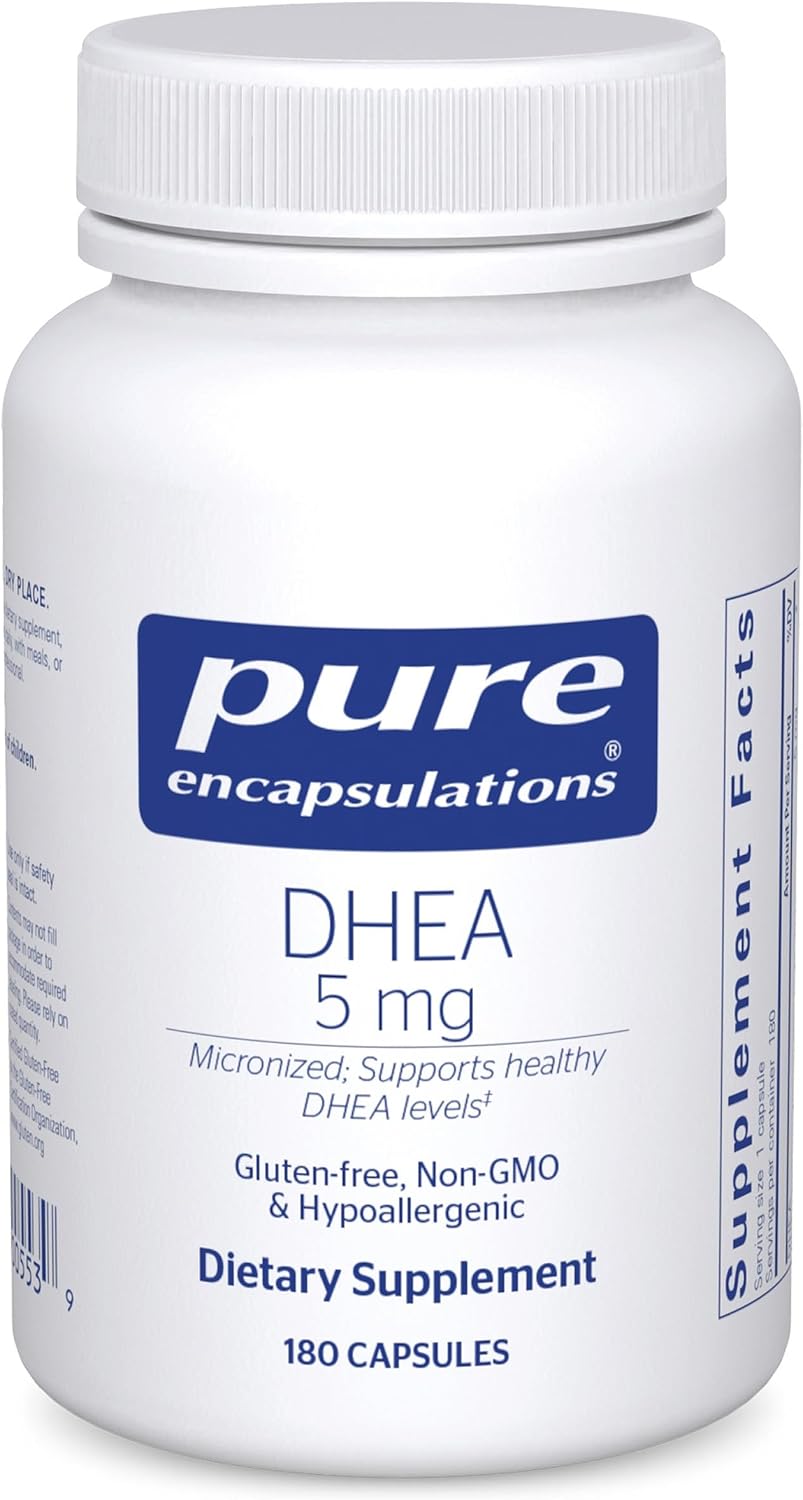 Pure Encapsulations DHEA 5 mg - Micronized DHEA for Hormonal Balance & Immune Support - 60 Capsules