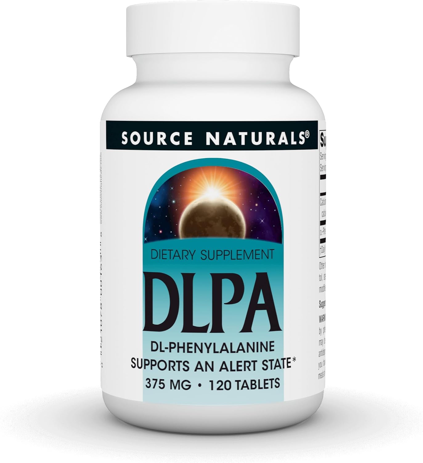 Source Naturals DLPA DL-Phenylalanine, 375mg – 60 Tablets