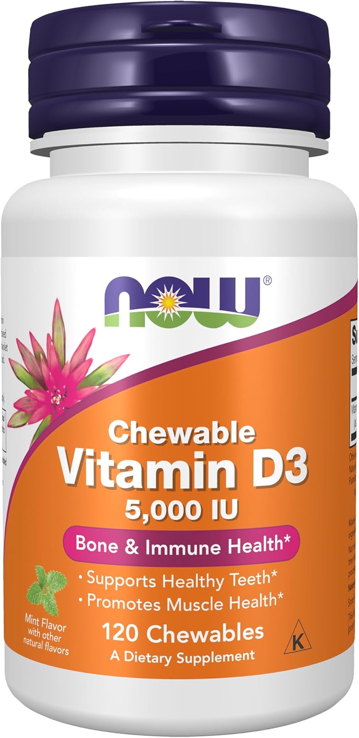 NOW Foods Vitamin D3 400 IU, 180 Softgels