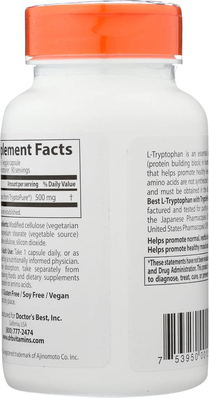 Best L-Tryptophan, 500 mg