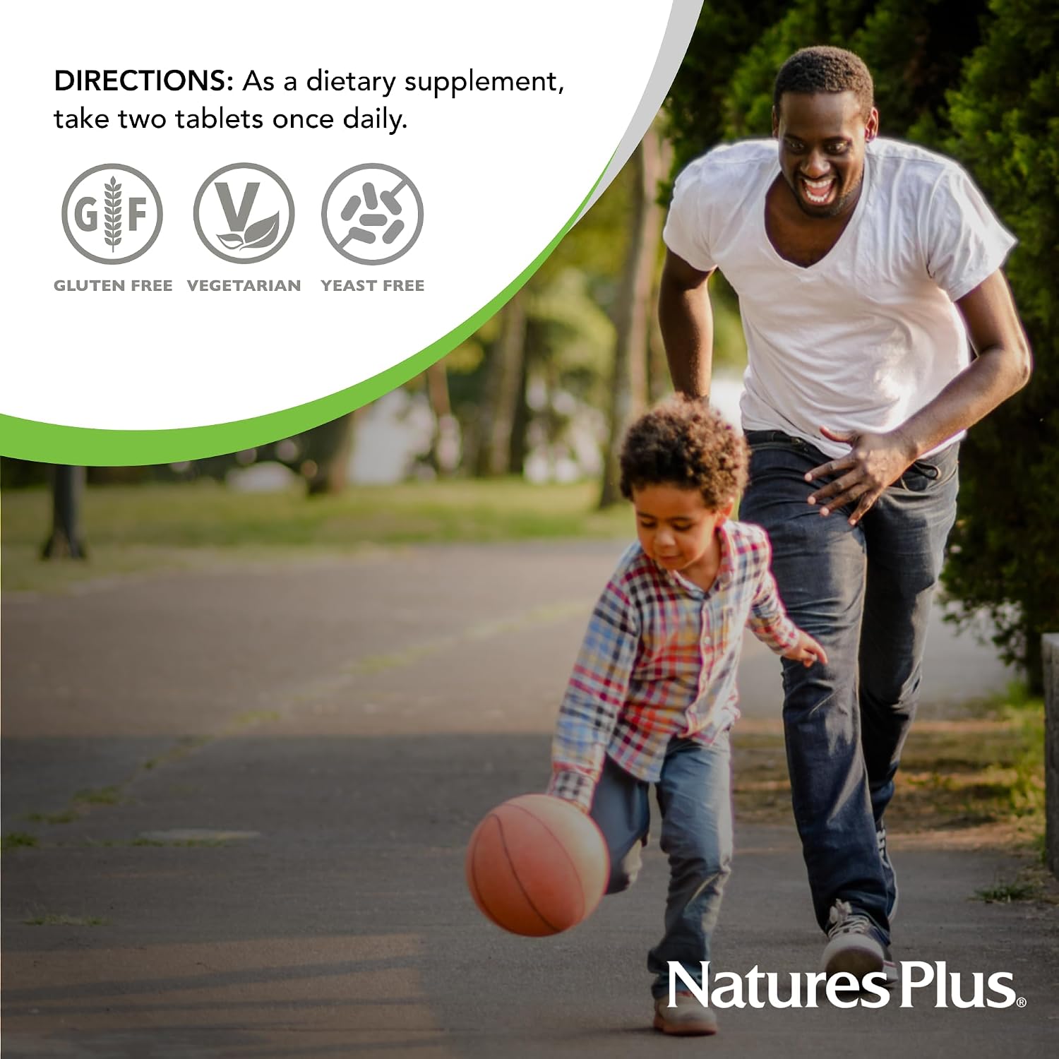 NaturesPlus Ultra Hair - 60 Sustained Release Tablets - Hair Growth Supplement for Men and Women